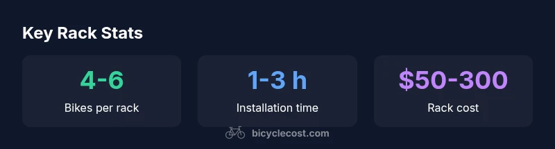 Statistical overview of local bicycle rack options