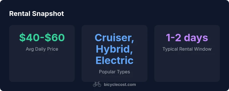 Rental statistics for Jekyll Island bicycles
